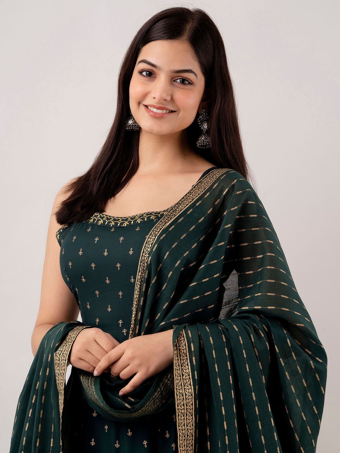 Kalini Women Floral Embroidered Kurta With Sharara & Dupatta | Swadesiicart