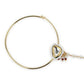 Gold-Polished White Kundan Studded Nose Pin With Beaded Extension - Ruby Raang | Swadesiicart