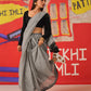 Tikhi Imli Woven Design Cotton Blend Saree | Swadesiicart