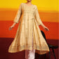 HOUSE OF KARI Embroidered Chikankari Chanderi Silk Anarkali Kurta | Swadesiicart