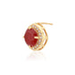Gold-Polished With Hanging Pearl Fancy Half Hoop Earring For Women - Wahe Jewels - Swadesiicart