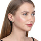 Gold-Polished Circular Drop Earring For Women - Wahe Jewels - Swadesiicart