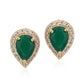 Gold-Polished Circular Drop Earring For Women - Wahe Jewels - Swadesiicart