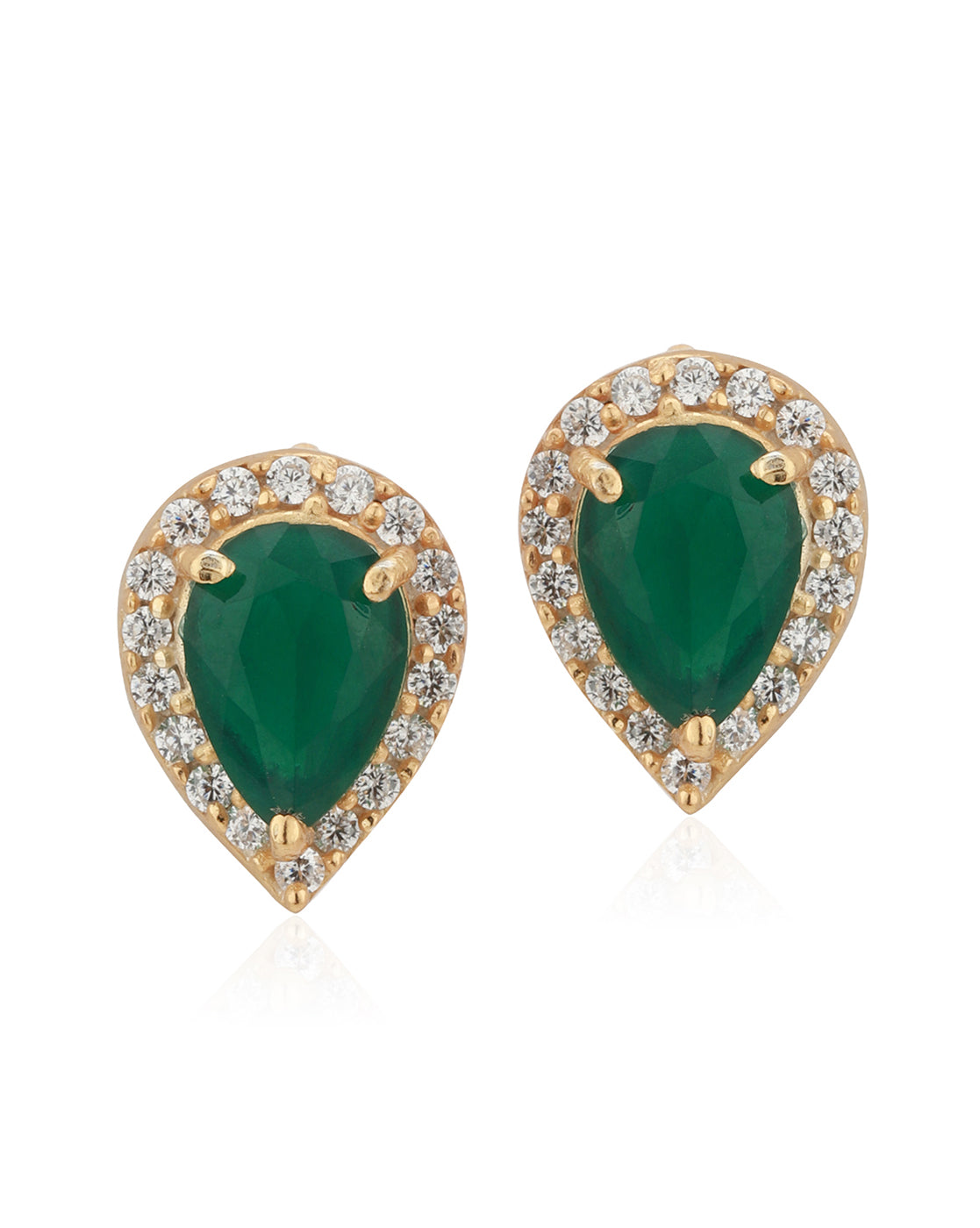 Gold-Polished Circular Drop Earring For Women - Wahe Jewels - Swadesiicart