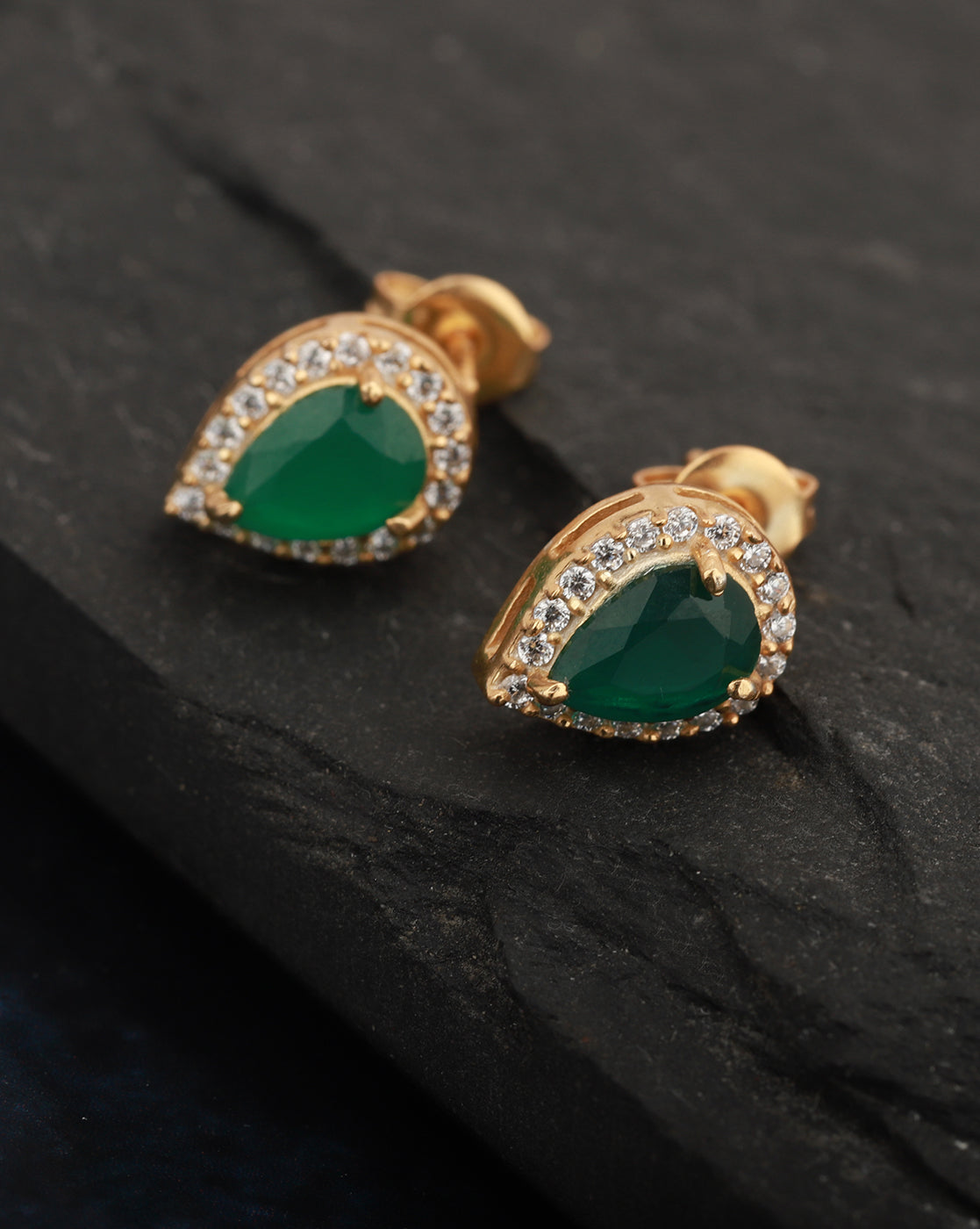 Gold-Polished Circular Drop Earring For Women - Wahe Jewels - Swadesiicart