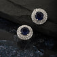 925 Sterling Silver Rhodium Plated White Pearl Contemporary Stud Earring - Wahe Jewels - Swadesiicart