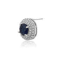 925 Sterling Silver Rhodium Plated White Pearl Contemporary Stud Earring - Wahe Jewels - Swadesiicart