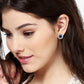 925 Sterling Silver Rhodium Plated White Pearl Contemporary Stud Earring - Wahe Jewels - Swadesiicart