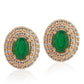 Gold-Polished With Moon Stone Fancy Drop Earring For Women - Wahe Jewels - Swadesiicart