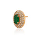 Gold-Polished With Moon Stone Fancy Drop Earring For Women - Wahe Jewels - Swadesiicart