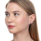 Gold-Polished Cz Studded Circular Hoop Earrings For Women - Wahe Jewels - Swadesiicart