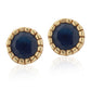 Gold-Polished Cz Studded Circular Hoop Earrings For Women - Wahe Jewels - Swadesiicart