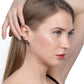 Gold-Polished With Cz Hoop Earring - Wahe Jewels - Swadesiicart