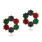 Gold-Polished With Cz Hoop Earring - Wahe Jewels - Swadesiicart