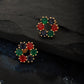 Gold-Polished With Cz Hoop Earring - Wahe Jewels - Swadesiicart