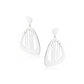 Gold-Polished With Cz Triangular Drop Earring For Women - Wahe Jewels - Swadesiicart