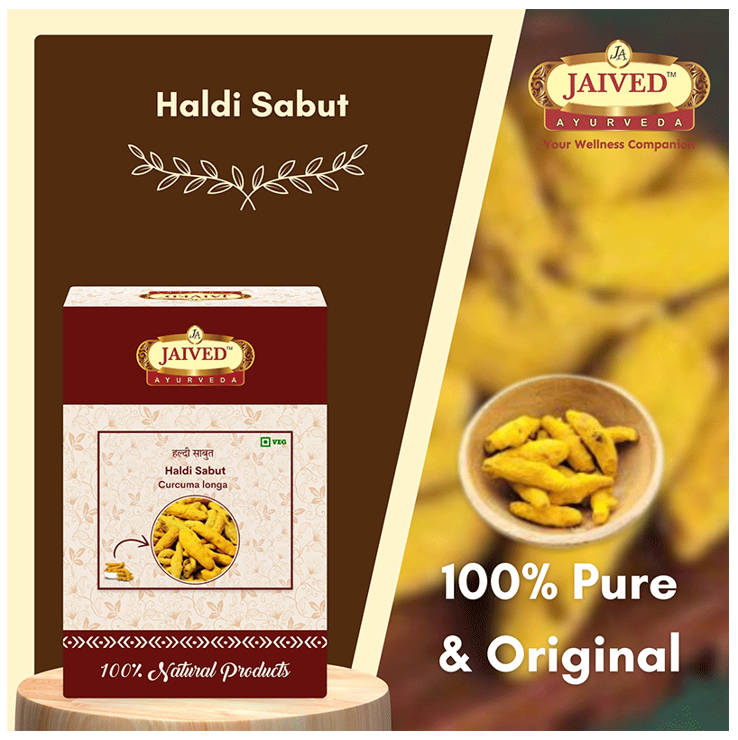 Jaived Ayurveda Haldi Sabut | Swadesiicart