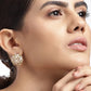 Gold-Polished Cz Stylish Ear Climber With Tassel Earring - Wahe Jewels - Swadesiicart