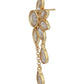 Gold-Polished Drop Earring With Dangling Square Cz Stone For Women - Wahe Jewels - Swadesiicart
