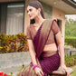 Tikhi Imli Embellished Zari Art Silk Saree | Swadesiicart