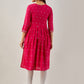 Kalini Ethnic Motifs Printed Mirror Work Kurta - Swadesiicart