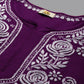 ADA Women Ethnic Motifs Embroidered Flared Sleeves Mirror Work Kurta