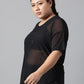 MKH Plus Size Typography Printed Dri-FIT Sports T-shirt - Swadesiicart