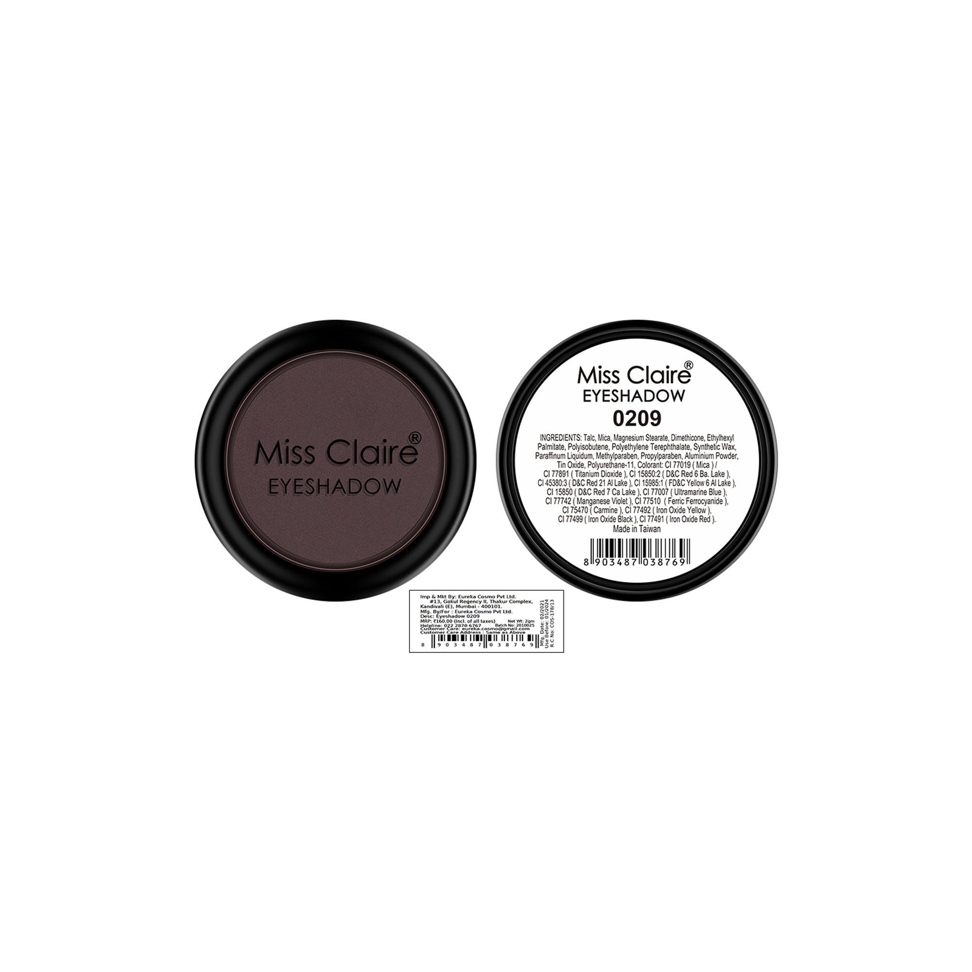 Miss Claire Single Eyeshadow - 209 | Swadesiicart
