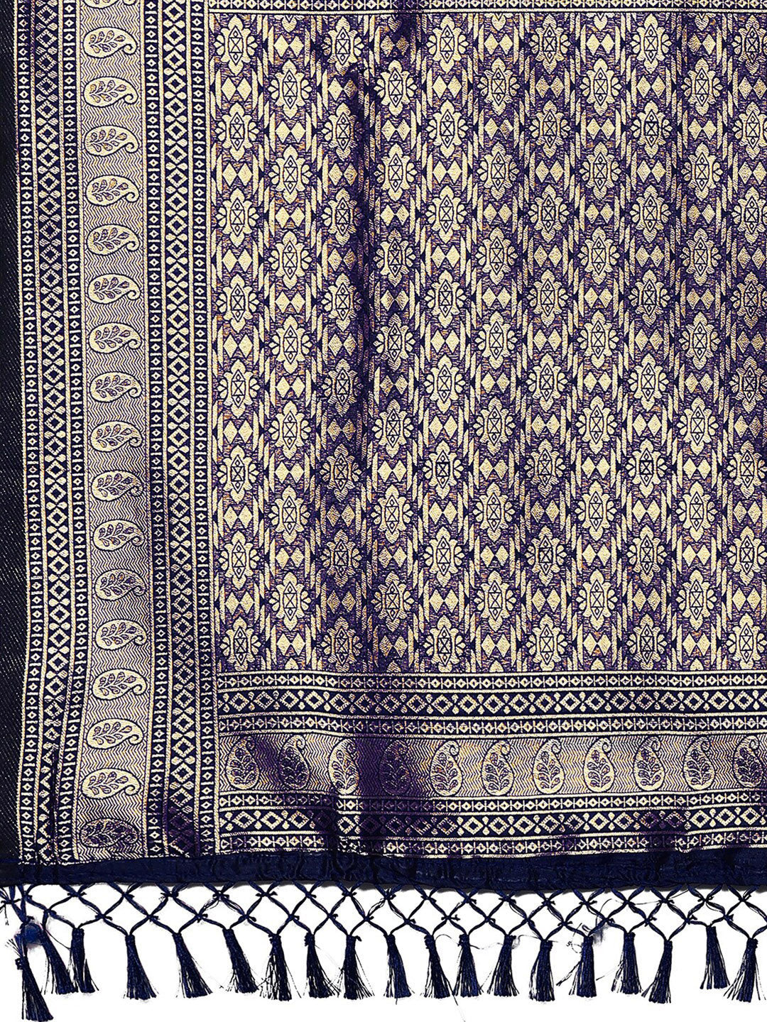 Mitera Ethnic Motifs Woven Design Zari Banarasi Saree | Swadesiicart