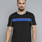 Alcis Men Black Solid Slim Fit Gym T-shirt | Swadesiicart