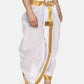 Sethukrishna Men White Solid Readymade Dhoti Pants | Swadesiicart