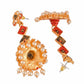 Shoshaa Gold-Toned Contemporary Jhumka Earrings | Swadesiicart
