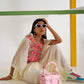 Tikhi Imli Kaftan Saree With Belt | Swadesiicart