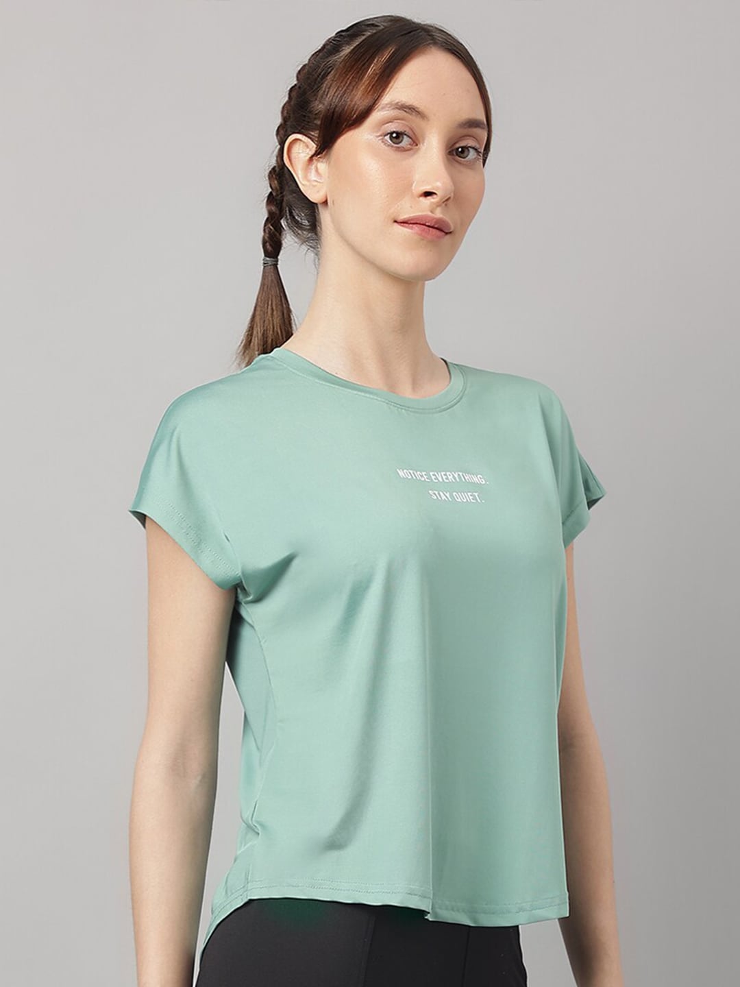 MKH Typography Printed Relaxed Fit Dri-FIT T-shirt - Swadesiicart