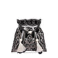Masq Black & Silver-Toned Embellished Potli Clutch