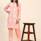 HOUSE OF KARI Floral Embroidered Chikankari Pure Cotton Kurta with Trousers | Swadesiicart