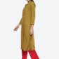 Biba Women Striped A-Line Kurta - Swadesiicart