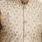 Sojanya Men Green Ethnic Motifs Kurta with Churidar with Nehru Jacket | Swadesiicart