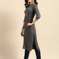 Sangria Yoke Design Mirror Work Kurta - Swadesiicart