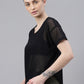 MKH Dri-FIT Typography Printed Drop Shoulder Sleeves T-Shirt - Swadesiicart