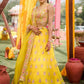 Jyoti Fashion Yellow Thread with Mirror Embroidery Georgette Lehenga Choli with Dupatta | Swadesiicart