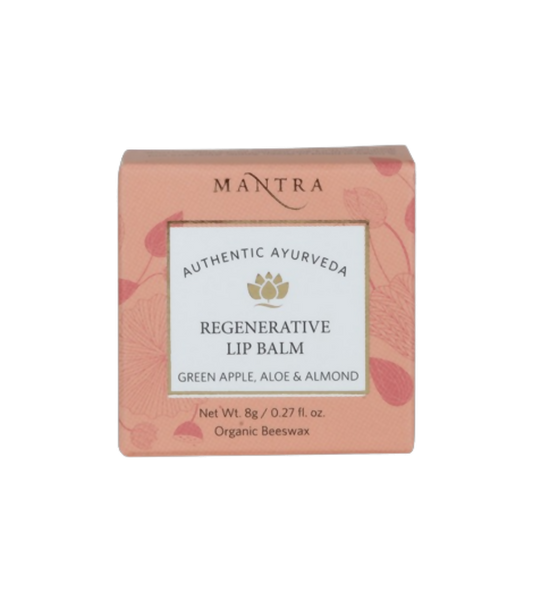 Mantra Herbal Regenerative Lip Balm Green Apple, Aloe & Almond - Swadesiicart