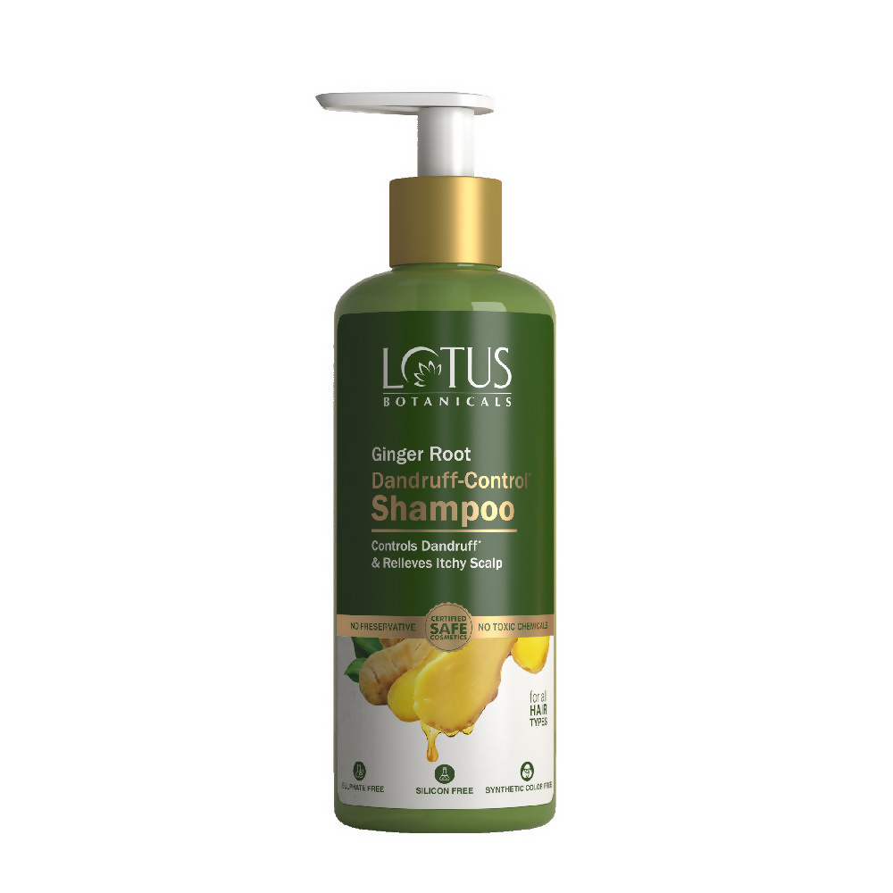 Lotus Botanicals Ginger Root Dandruff-control Shampoo | Swadesiicart