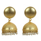 Joban Fashion Women Matte Gold Brass Jhumka | Swadesiicart