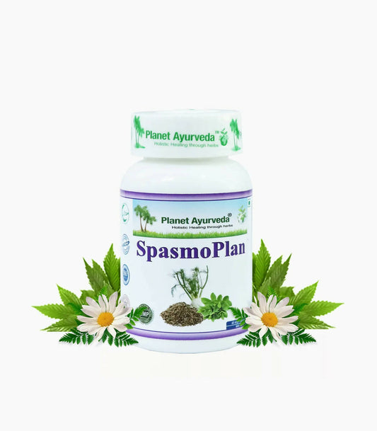 Planet Ayurveda Spasmoplan Capsules - Planet Ayurveda