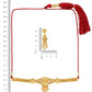 Ruby Raang Golden Choker with Earrings | Swadesiicart