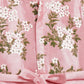 Ahalyaa Girls Pink Poly Silk Solid Kids Kurta With Printed Jacket | Swadesiicart