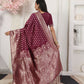 Shree Shyam Fashion Lichi Silk Green Saree
