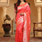 Astita Banarasi Silk Pink Saree | Swadesiicart