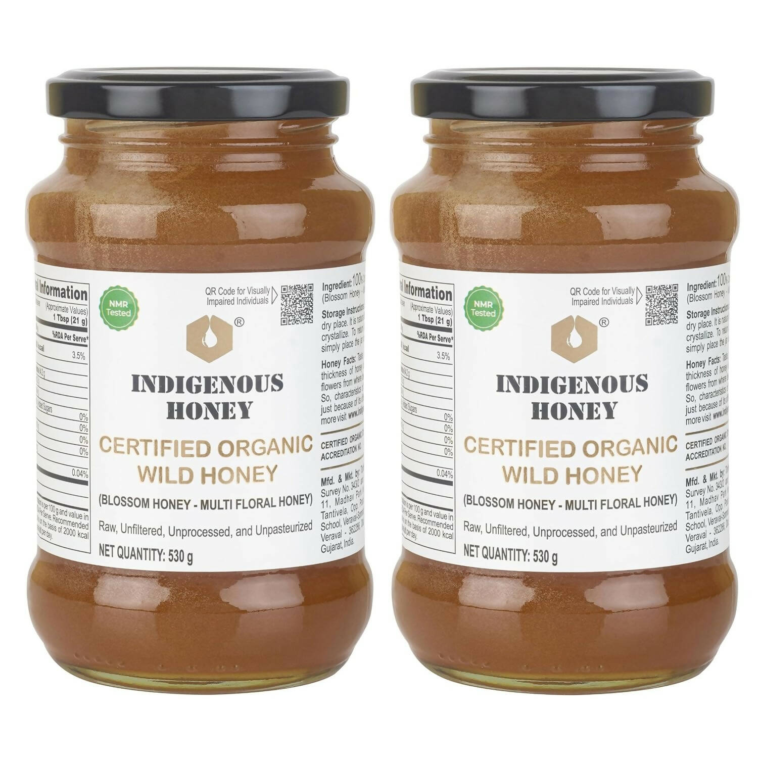 Indigenous Honey Raw Organic Honey Unprocessed Unfiltered Unpasteurized Pure Natural Original Honey - Swadesiicart